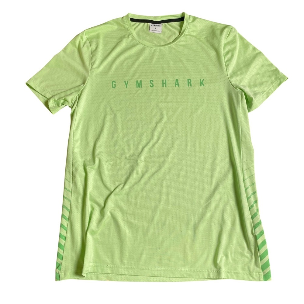Gymshark Training T-Shirt Athletic Gym Workout Top Breathable Green Size L